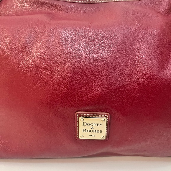 Dooney & Bourke Burgundy Leather Hobo Bag - Picture 2 of 14
